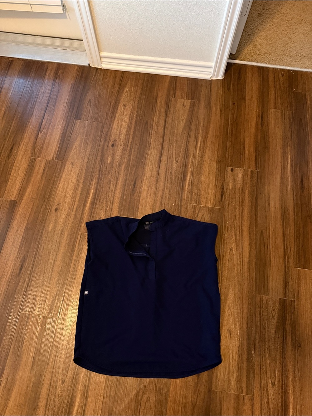 Navy Figs Scrub Top